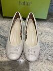 HOTTER Pollyanna Beige Suede Ballet Pumps Court Shoes Size 6 Standard New No Box