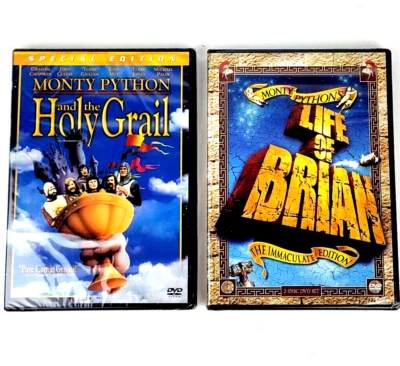 Monty Python DVD The Life of Brian & Holy Grail (2 DVD LOT) Classic Comedy ~ New - Image 1 of 4