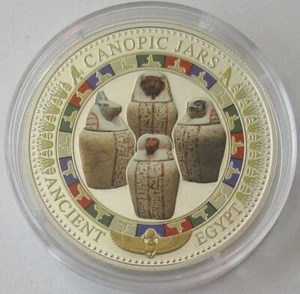 Salomonen 2 Dollars 2015 Ancient Egypt Kanopenkrüge Silber - Bild 1 von 2