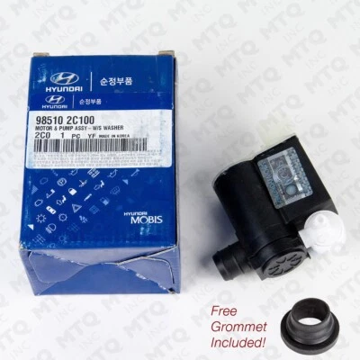 Genuine Windshield Washer Motor compatible w Hyundai Kia 98510-2C100 - Imagem 1 de 4