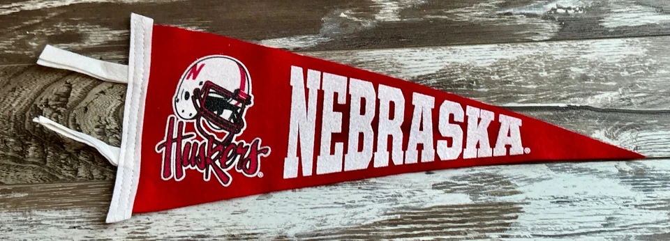 Nebraska Cornhuskers Football NCAA Wool  Pennant - Image 1 of 1
