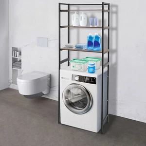 Freestanding Storage Rack Modern Bathroom Storage Shelf For Washing Machine - Picture 1 of 17