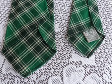 Vintage Botany 4 Fold Green Macdonald of Sleat Scottish Hunting Neck Tie Wool