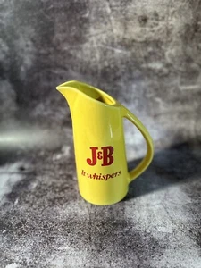 J&B Blended Scotch Whiskey decanter Pitcher Carafe 8" Handle It Whispers Yellow - Picture 1 of 5
