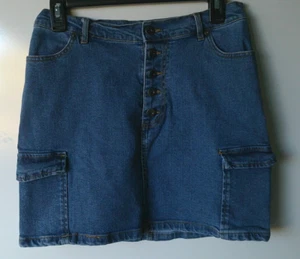 LOVE TREE DENIM Girls Jean Short Skirt Large - Picture 1 of 6