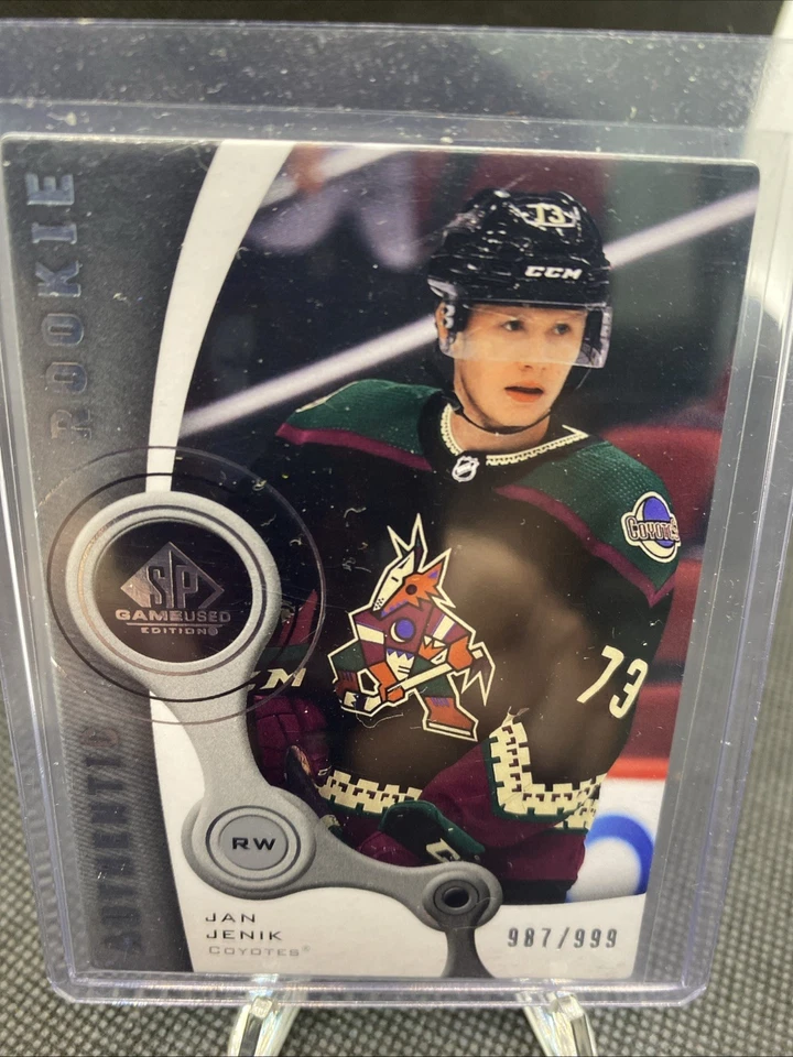 🔥Jan Jenik 554/999 2021-22 SP Game Used R-28 Retro Authentic Rookie - Image 1 of 2