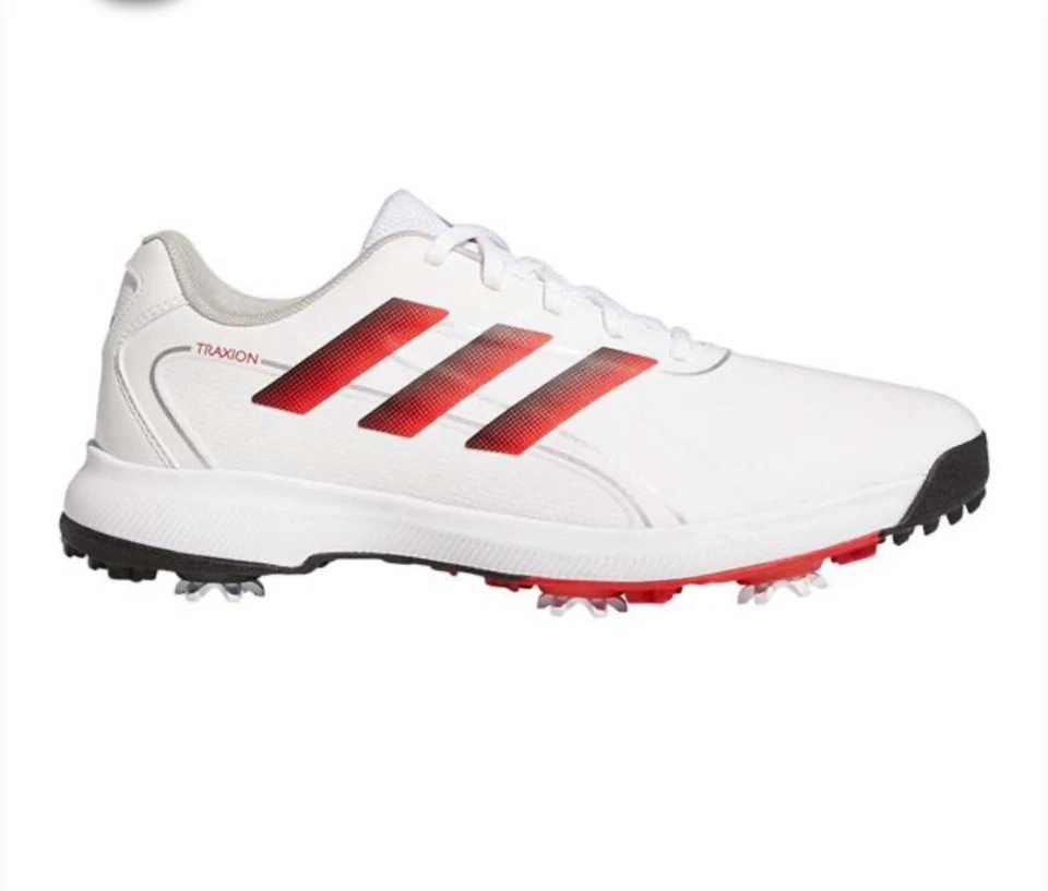 Adidas Traxion Lite Max Blanco Negro Rojo Hombres Anchos Impermeables Zapatos de Golf GV9674 8.5 Foto 1 de 4
