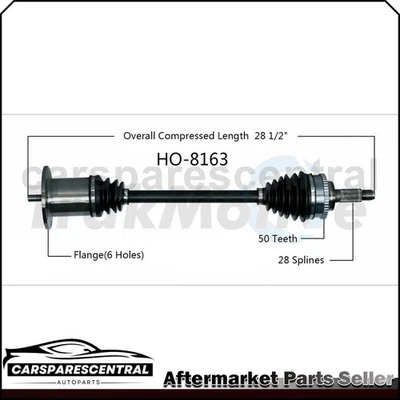 Eje articulado trasero derecho Honda S2000 2,0 L CV para 2000 2001 2002 2003 Foto 1 de 3