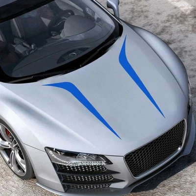 2x Calcomanías adhesivas para capó delantero de autos deportivos de carreras adornos decorativos para SUV camión automático Foto 1 de 4