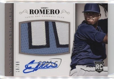 2014 National Treasures Material Signatures /99 Enny Romero #217 Rookie Auto RC - Image 1 of 2