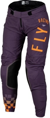 Pantalones todoterreno Fly Racing Lite 24 MX para mujer púrpura profundo/blanco/coral Foto 1 de 4