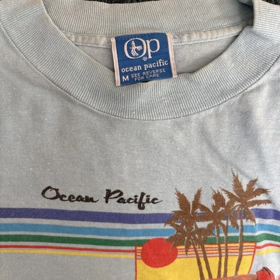 Camisa manga longa vintage anos 80 Ocean Pacific - Imagem 1 de 4