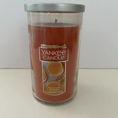 Yankee Candle MIEL CLEMENTINA Vaso Mediano 1 Mecha Pilar 12 OZ Vela NUEVO Foto 1 de 4