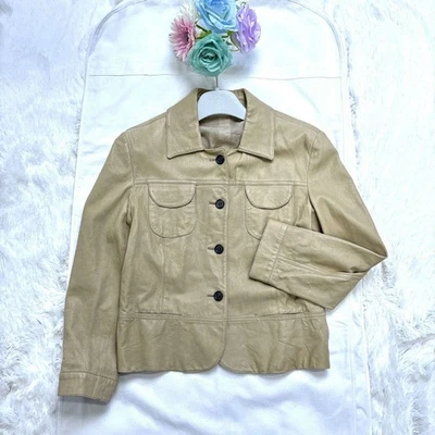 Chaqueta de Cuero Miu Miu Estilo G Jeans Cuero Genuino Talla 38 Italia Japón Foto 1 de 4