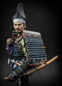 1/9 BUST Resin Model Kit Japanese Samurai Warrior Unpainted - Picture 1 of 5