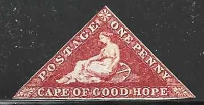 Cabo de Buena Esperanza (británico) 1863 Sct: #12 "Hope Seated" Como Nuevo/Nuevo, X-Fine, Sin Goma Foto 1 de 2