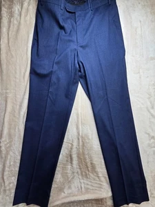 Lauren Ralph Lauren Dress Pants Mens Size 36 Navy Blue Flat Front Comfort - Picture 1 of 10