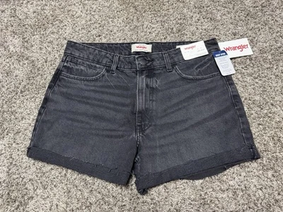 Pantalón corto Wrangler suelto para mujer nuevo con etiquetas, negro, talla 8/29 Foto 1 de 4