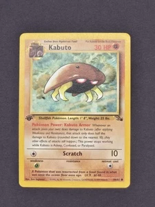 Vintage 1999 Kabuto 1st Edition Pokémon Card - Picture 1 of 7