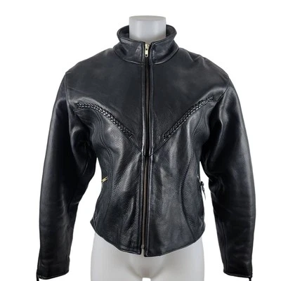 Unik Ultra Leather Motorcycle Jacket Zip Out Liner/Vest Women's M  Foto 1 de 4