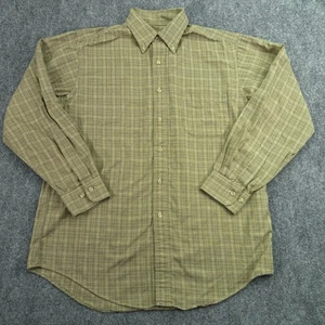 Vintage Viyella Hemd Herren Medium Hahnentritt Baumwolle Wollmischung Knopfleiste Hergestellt in den USA - Bild 1 von 10