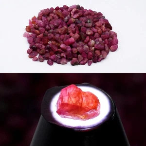 💎 265 Teile Lot 100,10ct grober natürlicher violetter roter Rubin - unbeheizt, Tansania Edelsteine - Bild 1 von 6