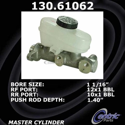 For Ford Mustang 1994 1995 Centric Brake Master Cylinder - Image 1 of 4