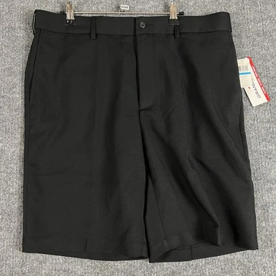 Шорты мужские Grand Slam 36 черные функциональные расширяемый пояс для гольфа сухие UPF 50 - Изображение 1 из 4