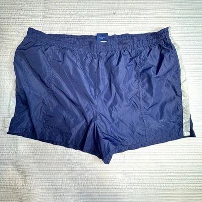 Vintage 1980s Nike Shorts, Mens, Navy Large Lined, Running/Workout - Image 1 of 4
