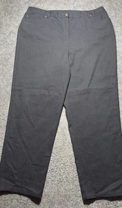 NWT Ruby Rd Womens Plus Sz 18 Elastic Waist Classic Fit Straight Leg Pants - Picture 1 of 14