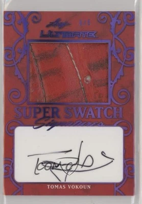 Leaf Ultimate Super Swatch Signatures 2019 púrpura/5 Tomas Vokoun #SSS-TV1 automático Foto 1 de 2
