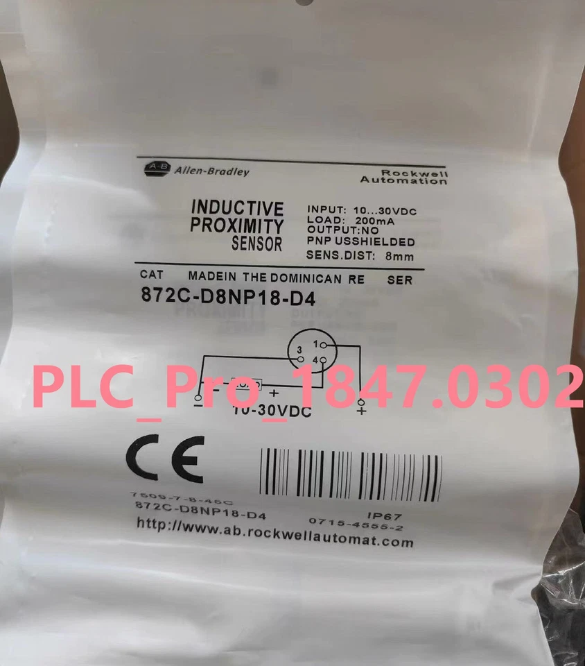 1PC NEW Allen Bradley 872C-D8NP18-D4 Proximity Switch Sensor - Image 1 of 1