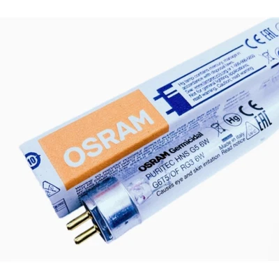 OSRAM HNS 6W UV germicidal lamp G6T5/OF PURITEC G5 UVC disinfection tube Filter - Image 1 of 2
