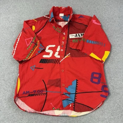 Vintage Jams World Men’s Hawaiian Short Sleeve Button Down Shirt Red Size Small - Image 1 of 4