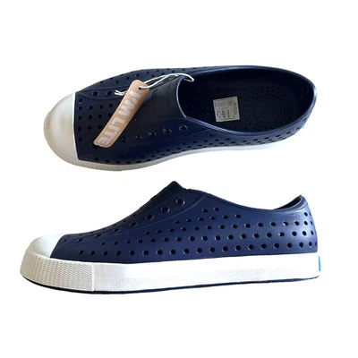 NOVO Sapato de Água Native Jefferson Infantil Tamanho J6 Regata Azul Concha Branco - Imagem 1 de 4
