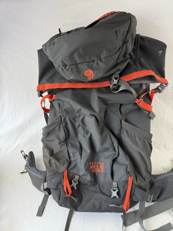 Mountain Hardwear Ozonic 50 Hiking Pack gray orange camping - Image 1 of 4