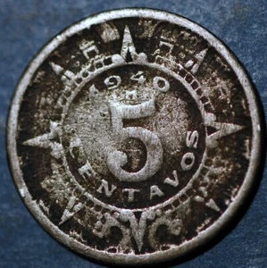 Mexico ESTADOS UNIDOS MEXICANOS 5 Centavos 1940 KM# 423 - Picture 1 of 2