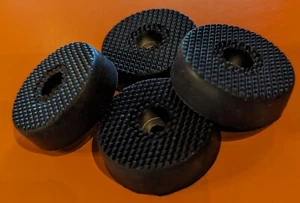 Piedi in gomma 1/2" per amplificatori chitarra armadi altoparlanti basso profilo set di 4 - Foto 1 di 2