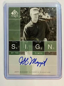 2002 SP Authentic Sign of the Times #JM Jeff Maggert Autograph PGA Golf - Picture 1 of 1