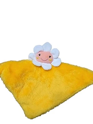 DTU Inc Blanco Margarita Amarillo Lovey Bebé Manta de Seguridad Peluche Lovey Chupete Foto 1 de 4