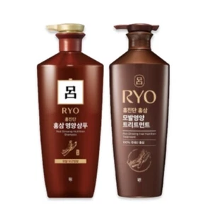 Juego de champú y tratamiento de ginseng rojo coreano RYO Hongjindan 820 ml cada acondicionador - Imagen 1 de 11