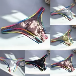 Transparent Pouch Briefs for Men Sexy Low Rise Mesh Underwear for All Seasons - Picture 1 of 33