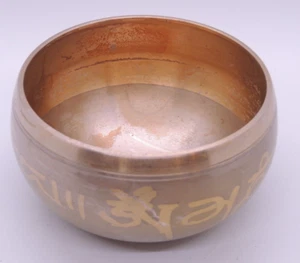 Tibetan Singing Bowl Meditation Brass Buddhism Musical Bell Chakra Healing Yoga - Picture 1 of 10