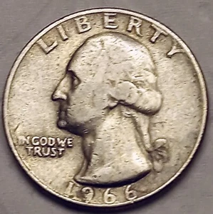 1966 Washington Quarter No MINT MARK Multiple Rim/Date/Lettering/Spacing ERRORS - Picture 1 of 8