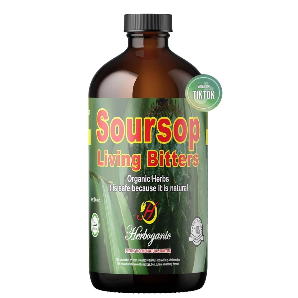 Soursop Living Bitters — натуральное средство с мощными корнями и травами — детокс-пищеварительное средство - Изображение 1 из 4