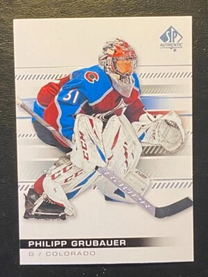 Philipp Grubauer 2019-20 Upper Deck SP Authentic #91 Colorado Avalanche - Image 1 of 2