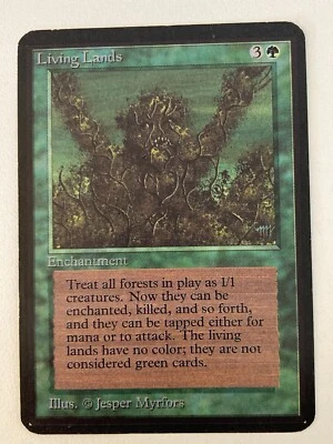 Magic the Gathering MTG Alpha LIVING LANDS LP+ (Beta Bob) - Image 1 of 4