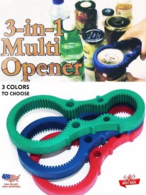 1 PC RUBBER ANTI SLIP MULTI SIZE EASY JAR/BOTTLE LID OPENER 3 COLOR OPTION - Image 1 of 4