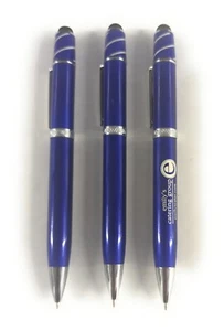 3ct pen Lot: Misprint Executive Metal Fidget Spinner Pens w/Stylus: REFLEX BLUE - Picture 1 of 5