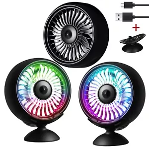 3 Pcs 12V USB Cooling Car Fan Electric Car Fans Rechargeable Electric Car Fan... - Picture 1 of 7